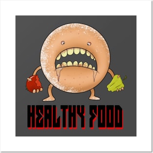 healthy food Posters and Art